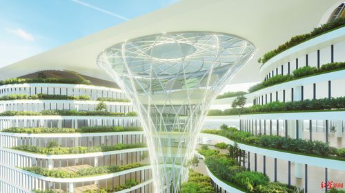 科技樹 逐漸長成 成都白鷺灣科技生態園這一地標封頂